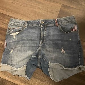 Faded Glory stitched Jean shorts